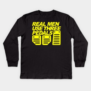 Real men Kids Long Sleeve T-Shirt